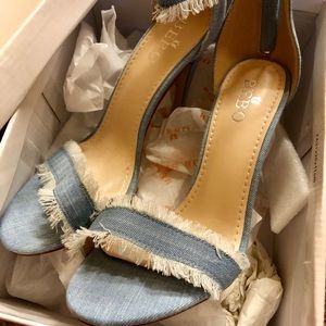 Nasty Gal Denim Heels (new)
